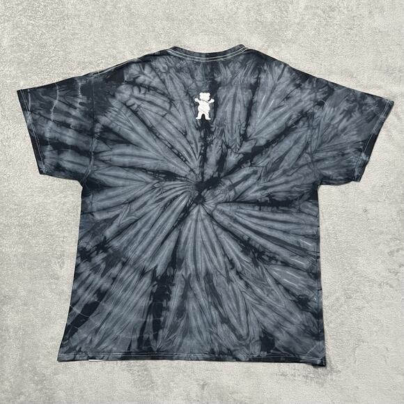 Diamond Supply Co. T Shirt Mens XL Gray Black Grizzly Tie Dye Short Sleeve Tee - Picture 2 of 14